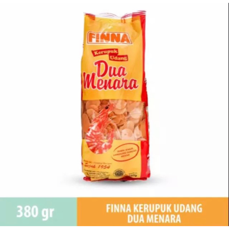 

FINNA KERUPUK UDANG DUA MENARA 380 GRAM