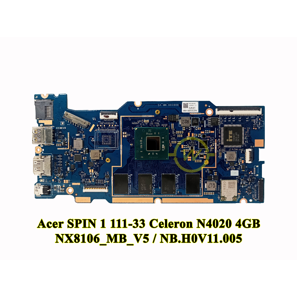 Mainboard Motherboard Mobo Laptop Acer SPIN 1 111-33 Celeron N4020 4GB Series