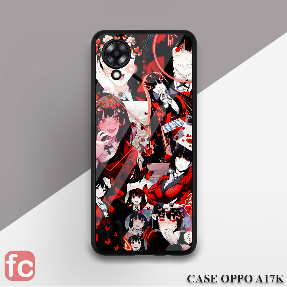 Case Kilau Oppo A17K [FR53] Casing Glossy Pic HD | Kesing Hp Oppo | Anime Girl Yumeko jabami Kakegur