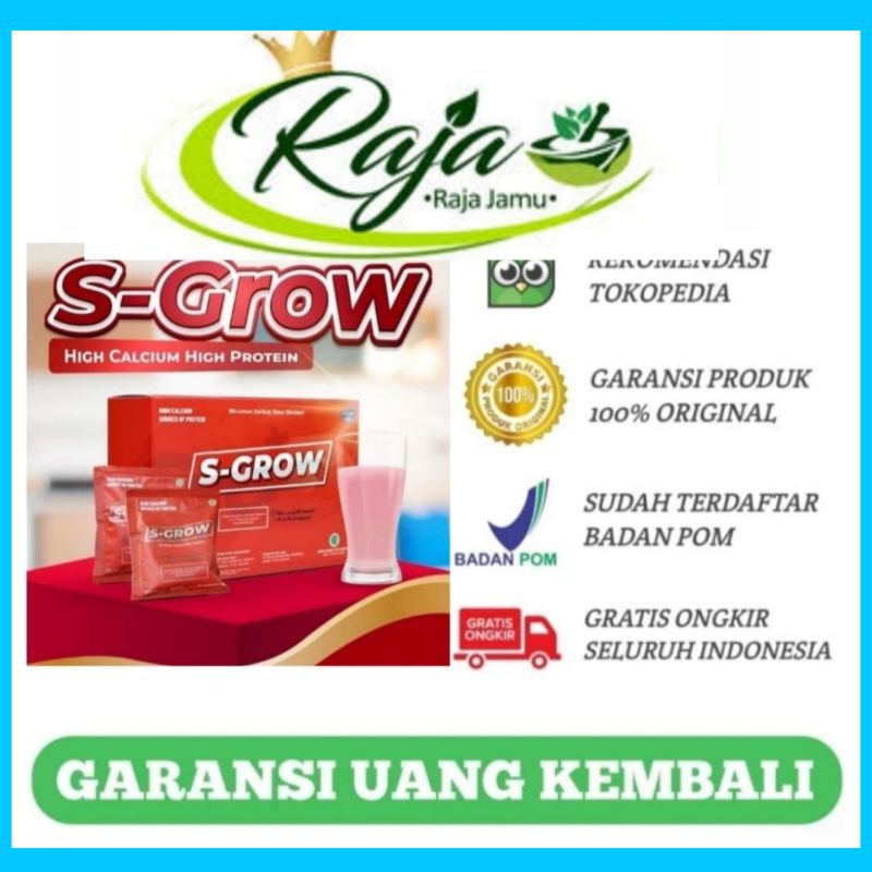 SUSU SGROW ORIGINAL Suplemen Nutrisi Calcium Peninggi Badan