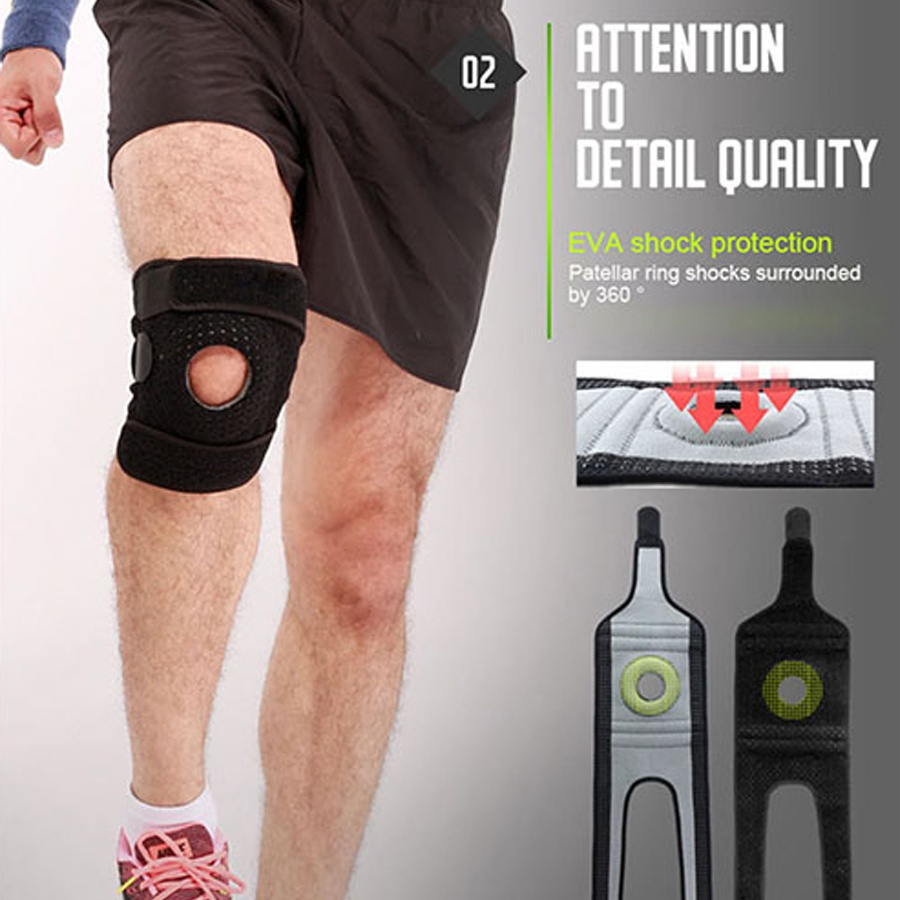 ALAT TERAPI LUTUT PREMIUM PELINDUNG DEKER LUTUT KNEE DEKER KNEE BRACE Penyangga Lutut - Mountaineeri