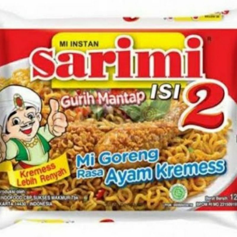 

Sarimi isi 2 Mie Goreng Rasa Ayam Kremes