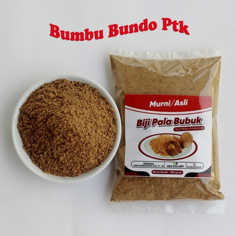 

Biji Pala Bubuk Asli | Nutmeg Powder : 100 Gram