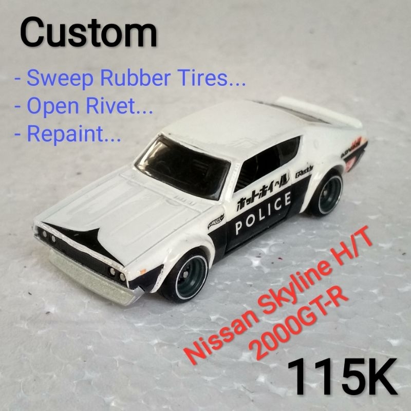 Hot Wheels Nissan Skyline HT 2000 GTR Kenmery Custom Police Japan Greddy