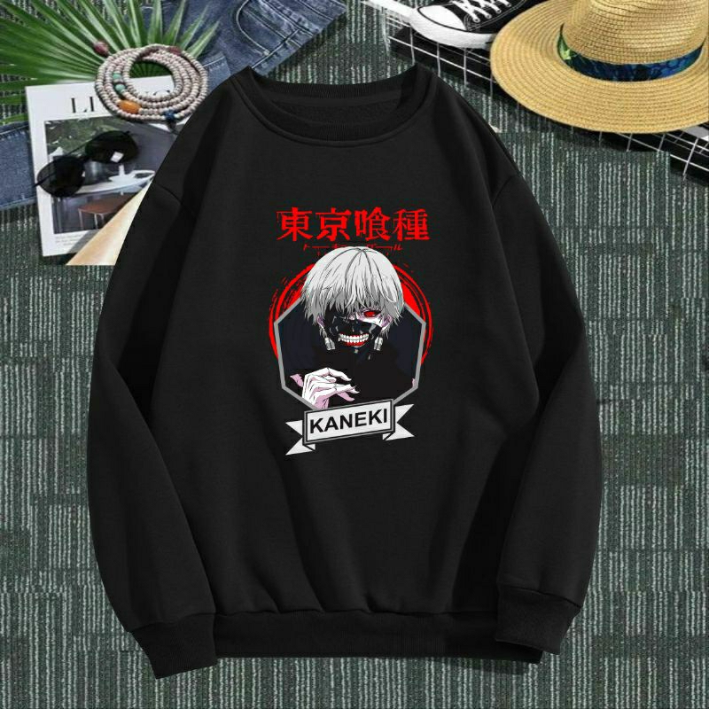Sweater Ken Kaneki Tokyo Ghoul Crewneck Anime Manga Jepang