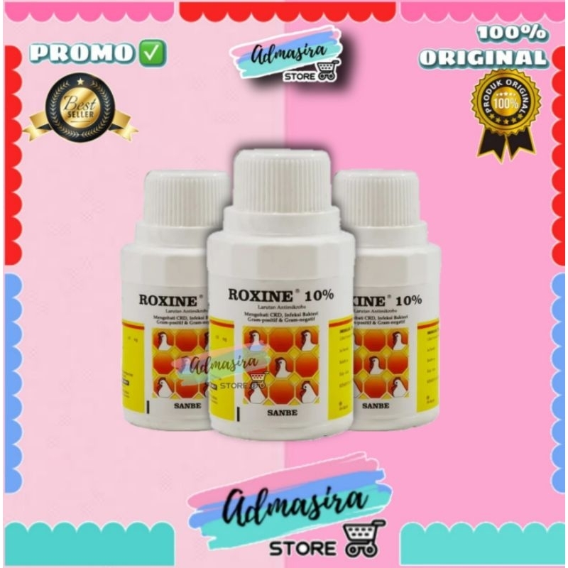 ROXINE 10% Kemasan 100ml Larutan Antibiotik Obat CRD Infeksi Bakteri