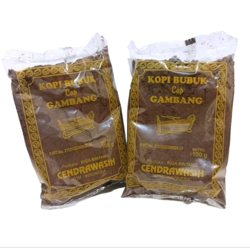 

Kopi Bubuk 1Kg aroma nangka cap Gambang murah mantap bonus centong kemasan 100gram