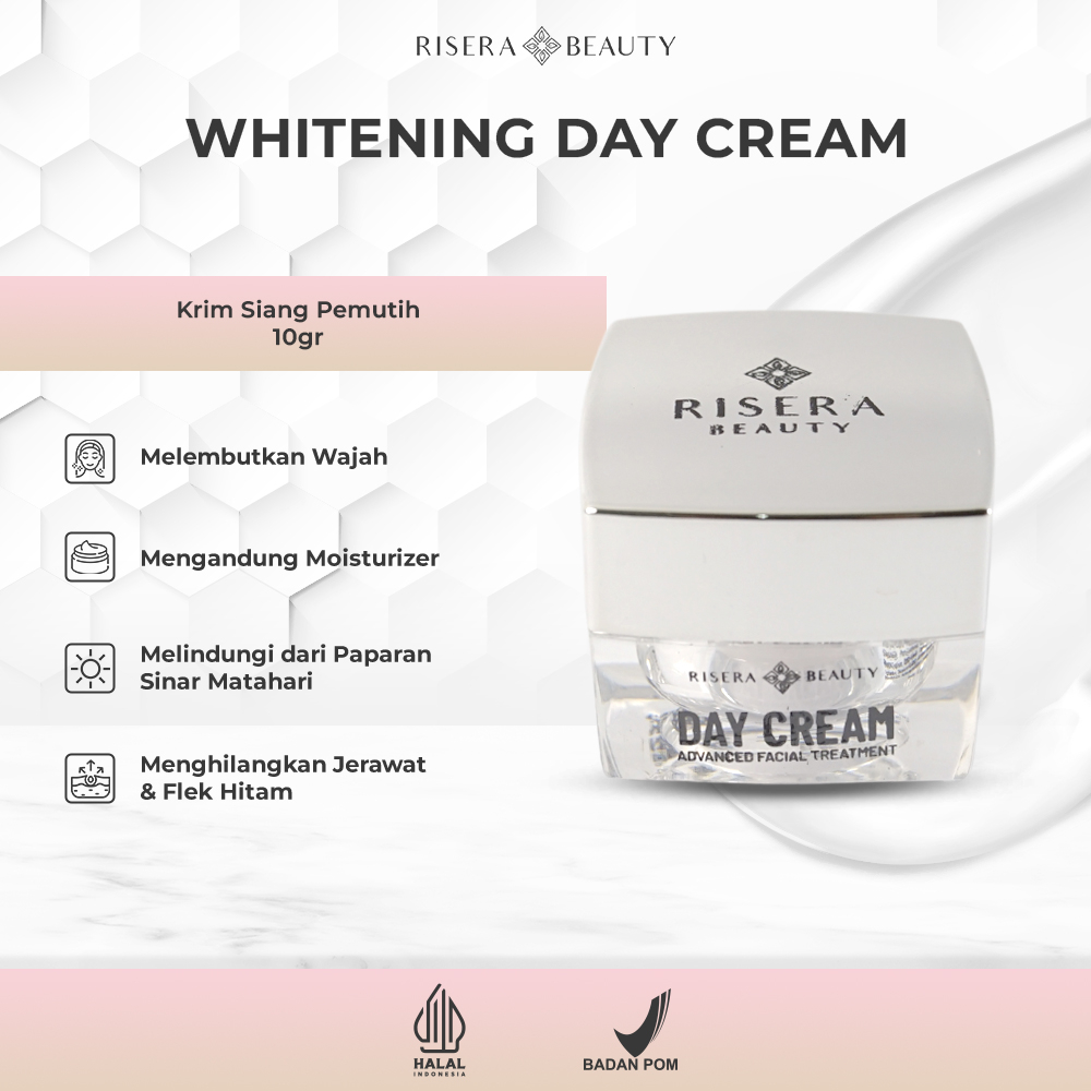 RISERA BEAUTY Skincare Pelembab Dan Memutihkan Wajah Day Cream