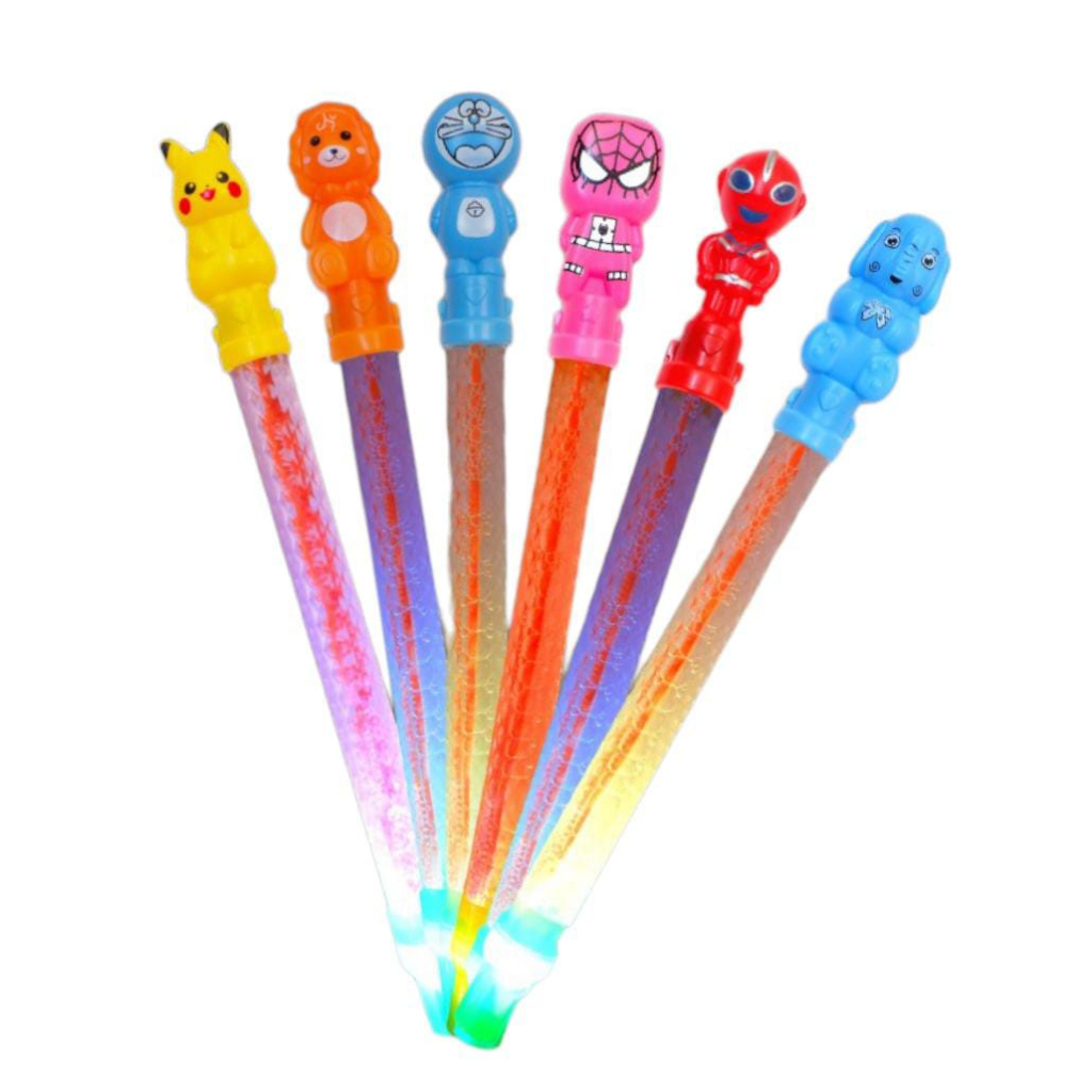GELEMBUNG BALON STIK LED KARAKTER SH.681 / MAINAN ANAK BUBBLE STIK LED KARAKTER