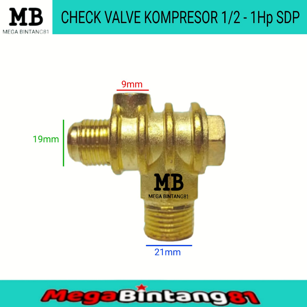 Check valve kompresor angin check valve otomatis kompresor 1/2 - 2 hp SDP