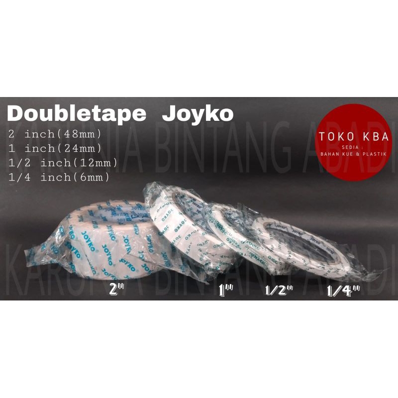 

Double Sided Tape 2 Sisi Joyko Blue Core ( 1/4 Inch | 1/2 Inch | 1 Inch | 2 Inch )