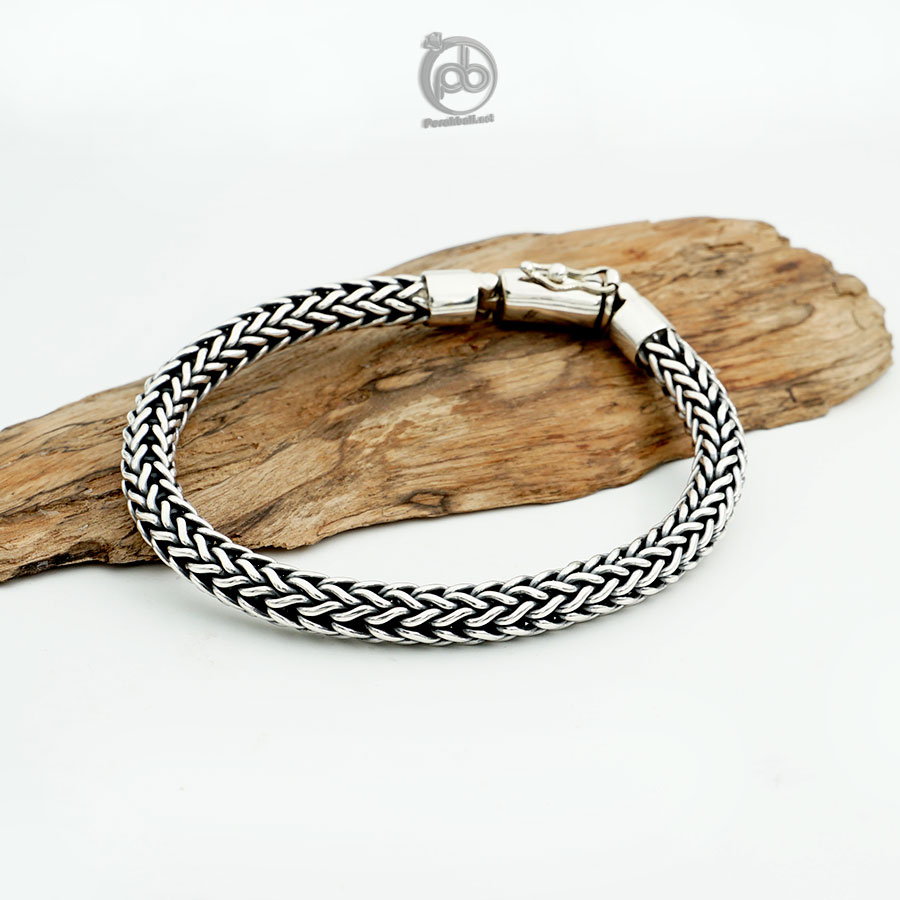 Gelang Rantai Pria Perak Asli Sterling Silver 925 Vincento