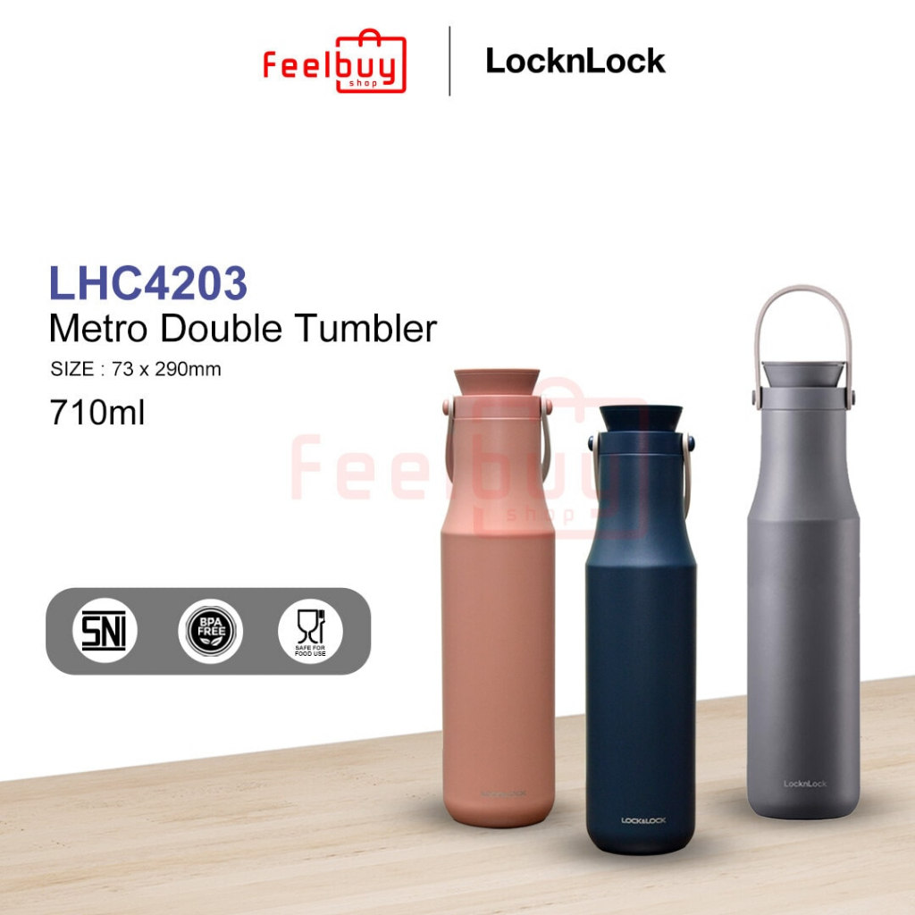 LocknLock Metro Double Tumbler 710ML  LHC4203 / Tumbler Exclusive Hot n Cold