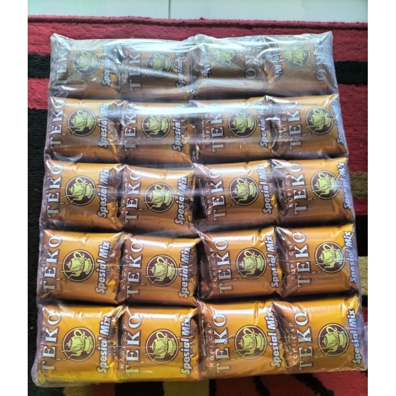

GROSIR Kopi Cap Teko Spesial Mix (Kopi + Gula) 1 Ball isi 10 Pack (1 pack isi 20 Sachet)