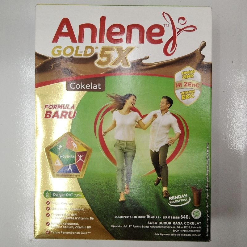 

Anlene Gold Coklat 650g susu kalsium ut usia 51 tahun keatas