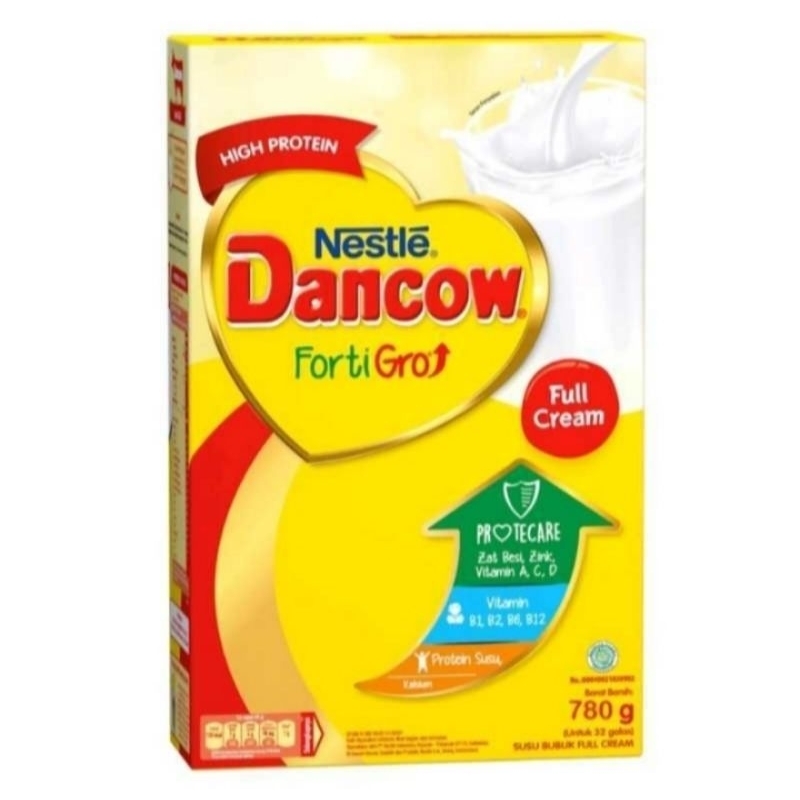 Dancow FortiGro Full Cream 780g susu bubuk untuk anak dan dewasa