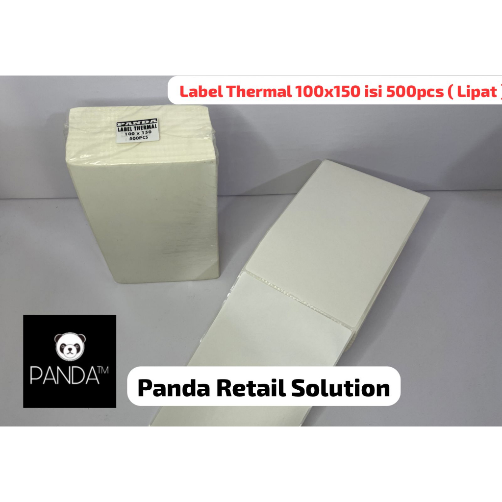 

Label Thermal 100x150 Isi 500pcs model Lipat