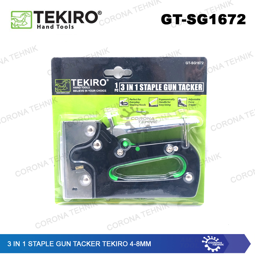 

Tekiro Staple Gun Tacker 3 in 1 4-8 mm - GT-SG1672