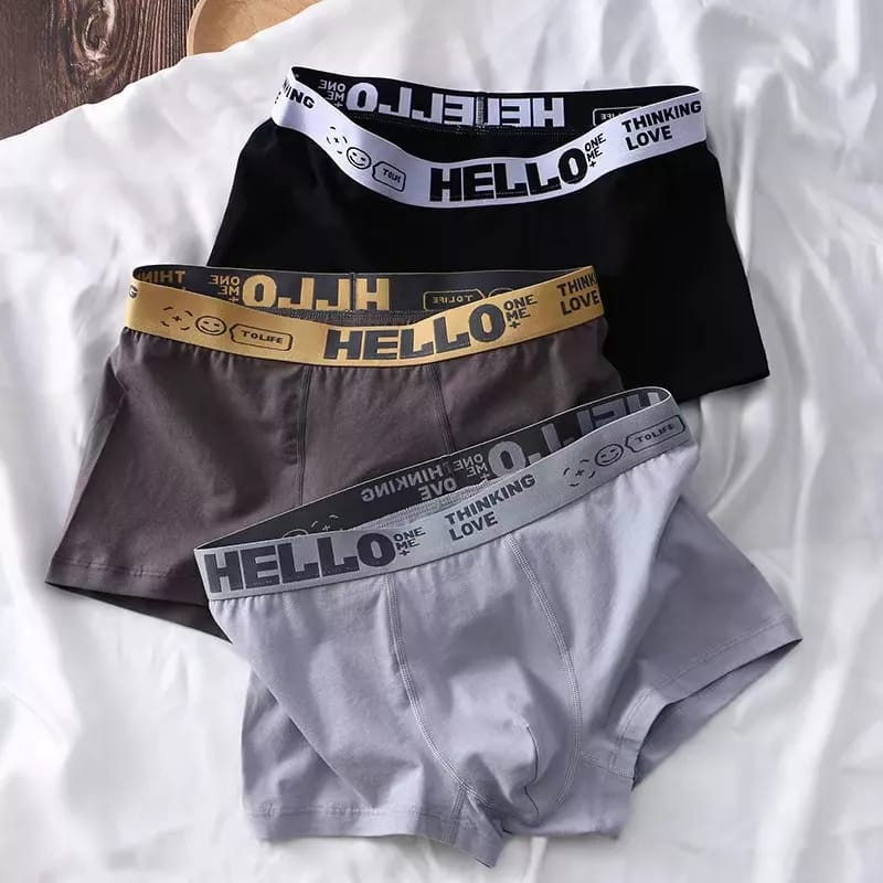 HELLO001 CELANA BOXER PRIA BOXER COWOK HELLO001 IMPORT