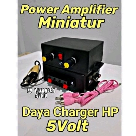 Ampli Mini 5Volt Power Amplifier Stereo Rakitan