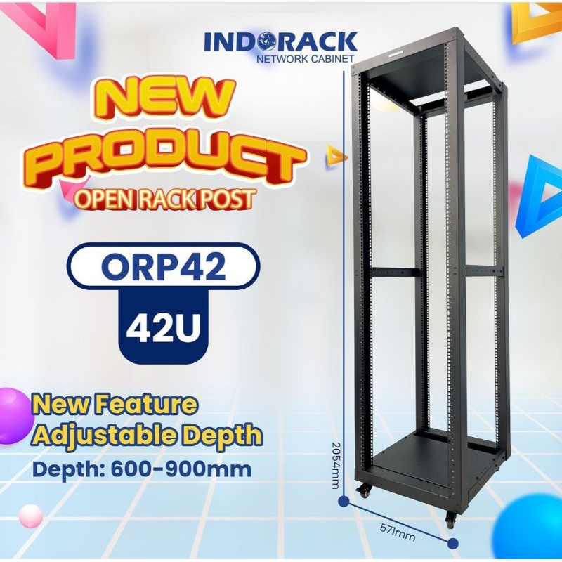ORP42 42U Open Rack Post 19" INDORACK