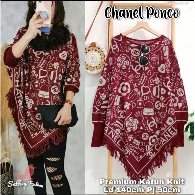 PONCO KNIT PONCO KNITE ATASAN PONCO RAJUT WANITA ATASAN PONCO BALI