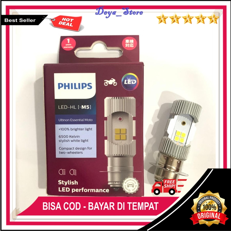 Lampu Depan LED Philips Yamaha Mio Sporty Soul Ori Lampu Depan Philips Original Motor Beat Xeon dll