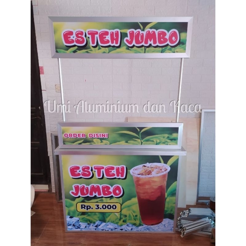 Booth portable es teh jumbo