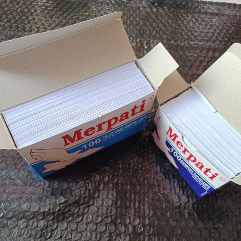 

Amplop merpati kecil dan tanggung 1 bok isi 100lem