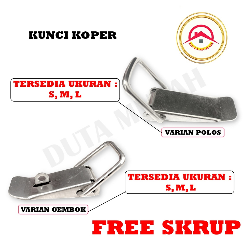 Kaitan Peti Small / Overval / Kunci Koper