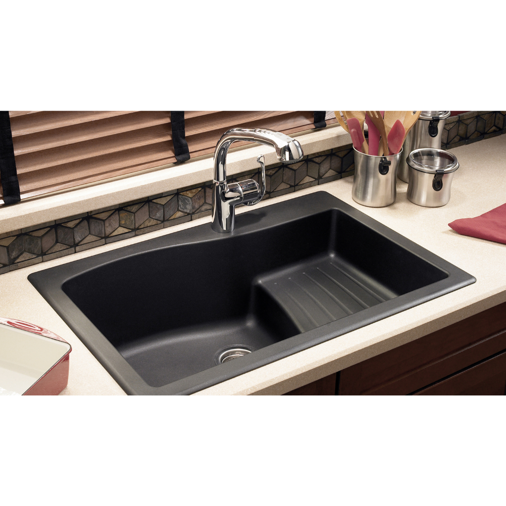 Sink Bak Cuci piring Hitam Granit Level Black