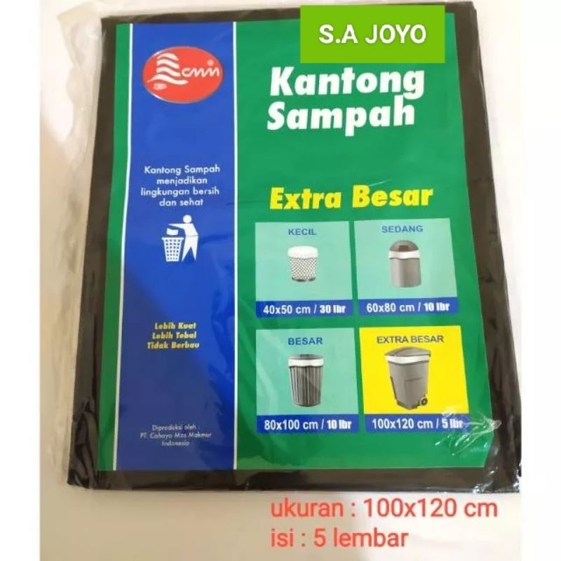 (EXTRA BESAR) Kantong sampah 100x120 cm / kantong sampah extra besar