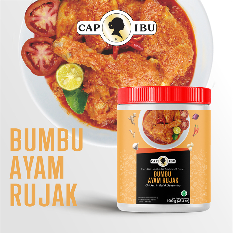 CAP IBU Bumbu Ayam Rujak Kemasan Pot