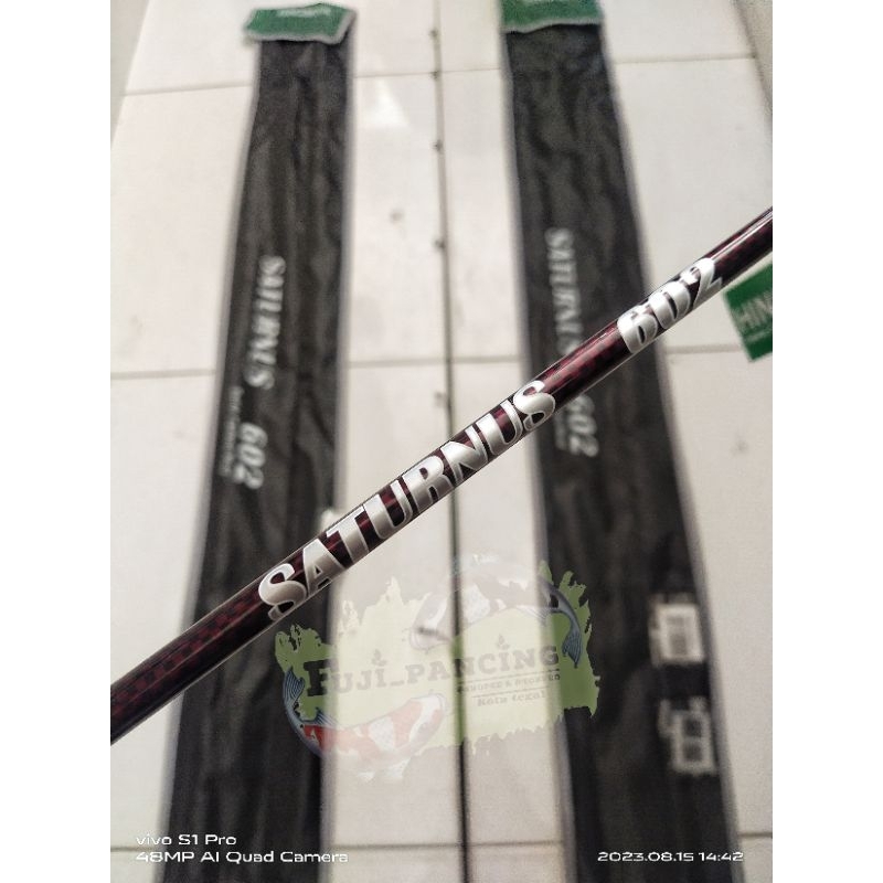 Joran Hinomiya SATURNUS 602 (RING FULL FUJI).    -Free packing pipa PVC-