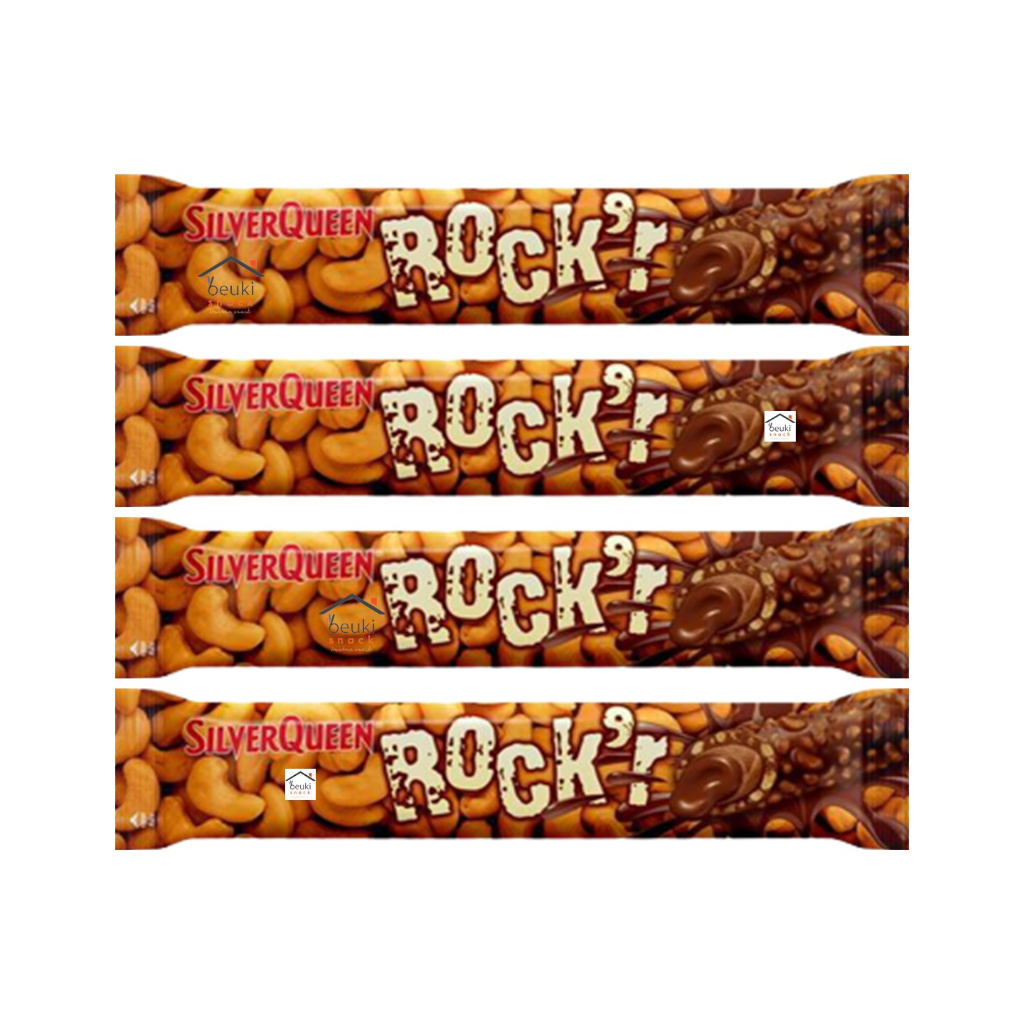 

4PCS Silver Queen Rock'r Milk Chocolate Wafer Roll