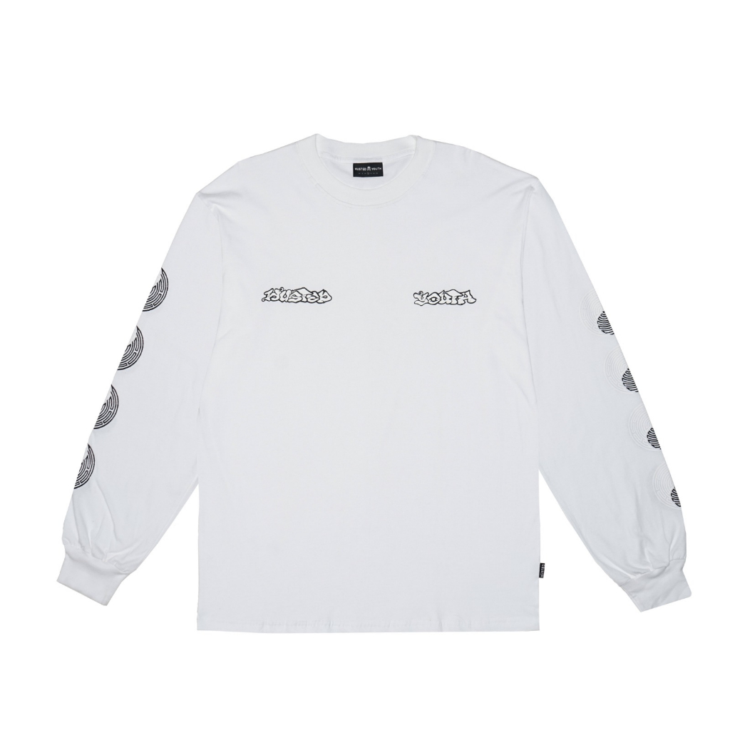 HUSTED KAOS TANGAN PANJANG DUMS WHITE LS