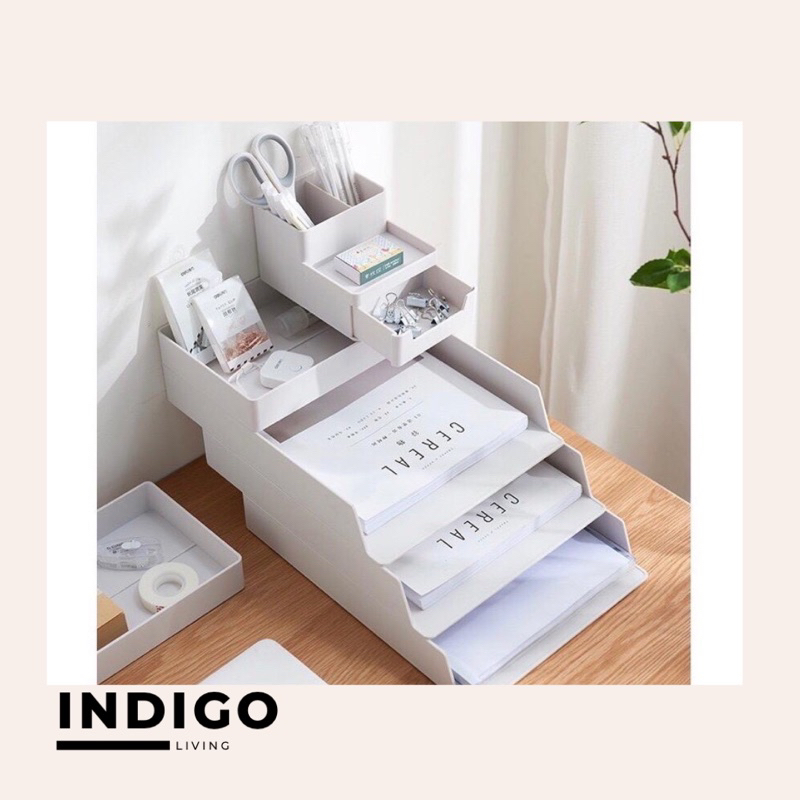 Organizer stationery (desk organizer) paper tray file organizer
