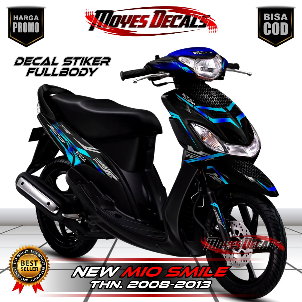 Decal Fullbody Mio Smile - Decal Stiker Yamaha Mio Smile Design Matrix