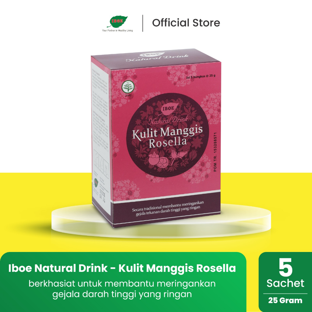 

Jamu IBOE - 1 Box IBOE Natural Drink Kulit Manggis Rosella 5 sachet