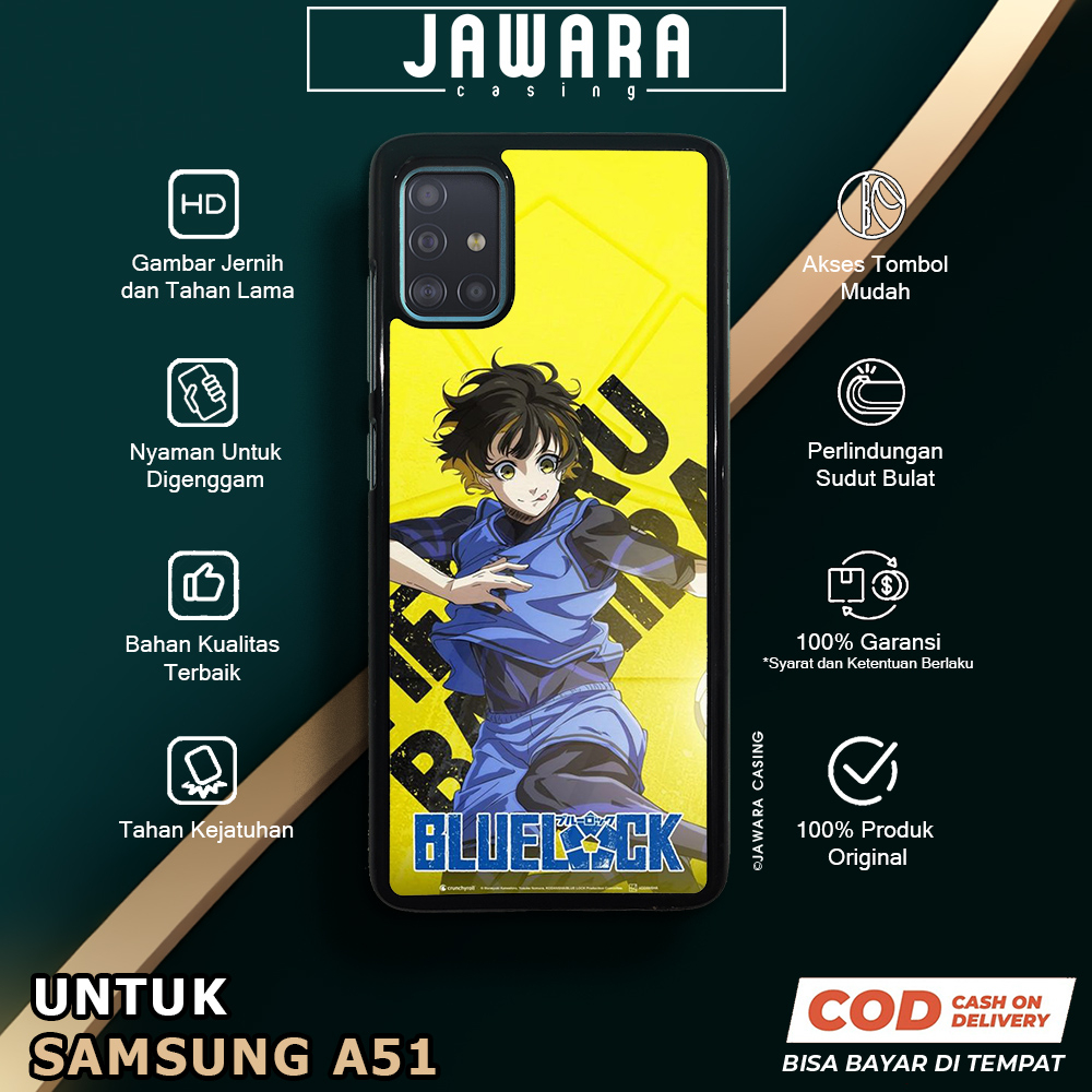 Case Samsung A51 Casing Samsung A51 Jawara Casing [BLLK] Case Glossy Case Aesthetic Custom Case Anim