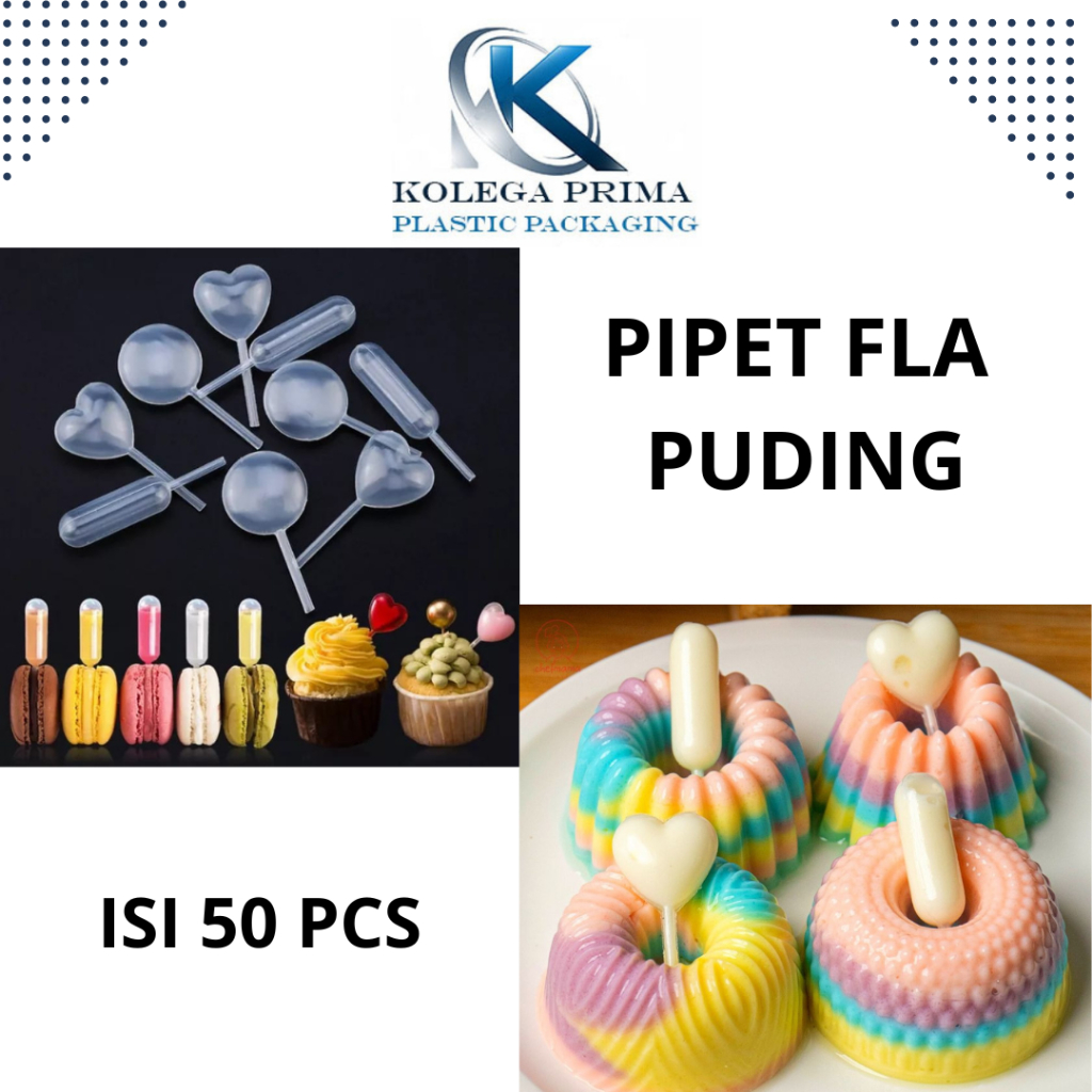 PIPET FLA PUDING/ PIPET FLA INFUSER/ PIPET PLASTIK UKURAN 4ML ISI 50PCS