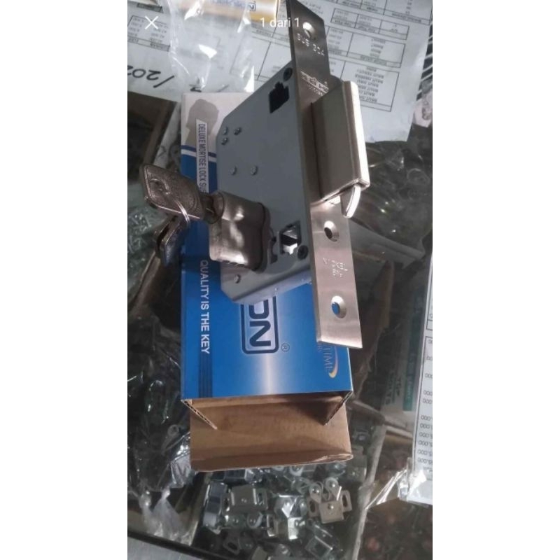 bodi kunci pintu kayu mekar + silinder geser sliding dekson MTS-L-DKS-84100-40MM-SSS