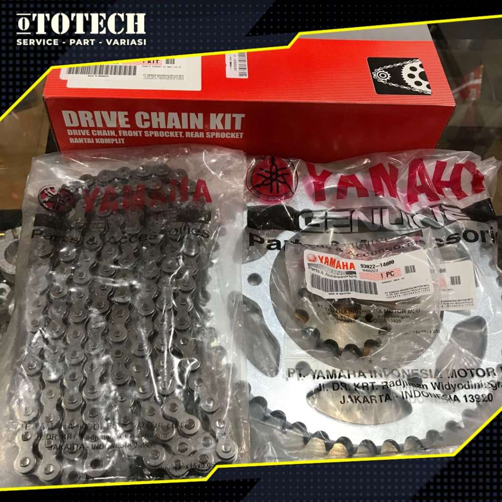 GEAR SET ORIGINAL YAMAHA R15 BK6-W001A-00