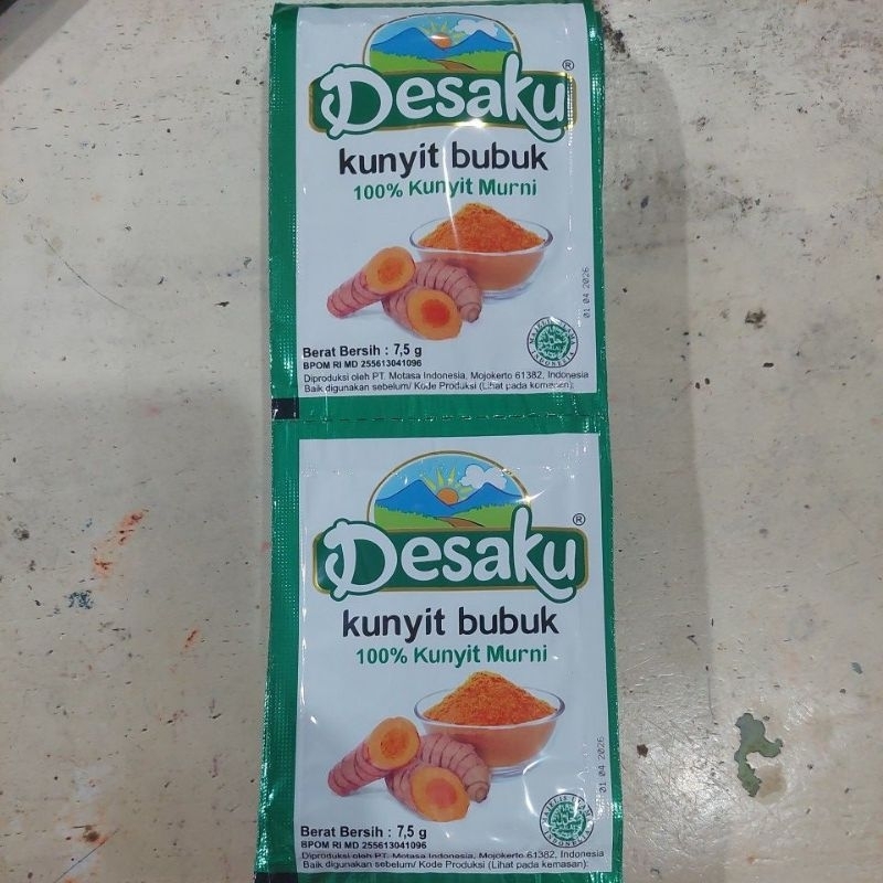 

DESAKU KUNYIT MURNI BUBUK 1 RENCENG ISI 12