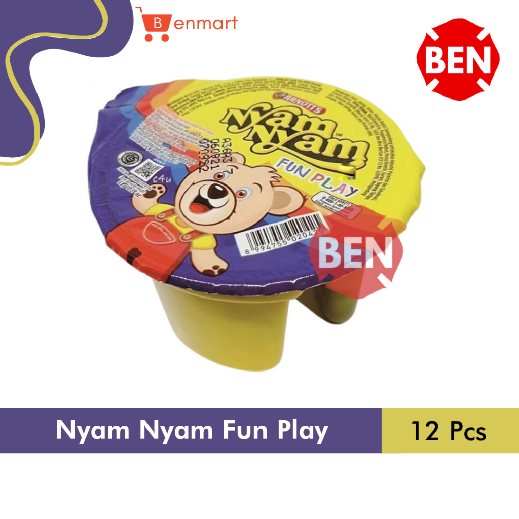 

Nyam Nyam Fun Play Chocolate 1 Pak 12 Pcs Nyamnyam Bubble Puff Coklat