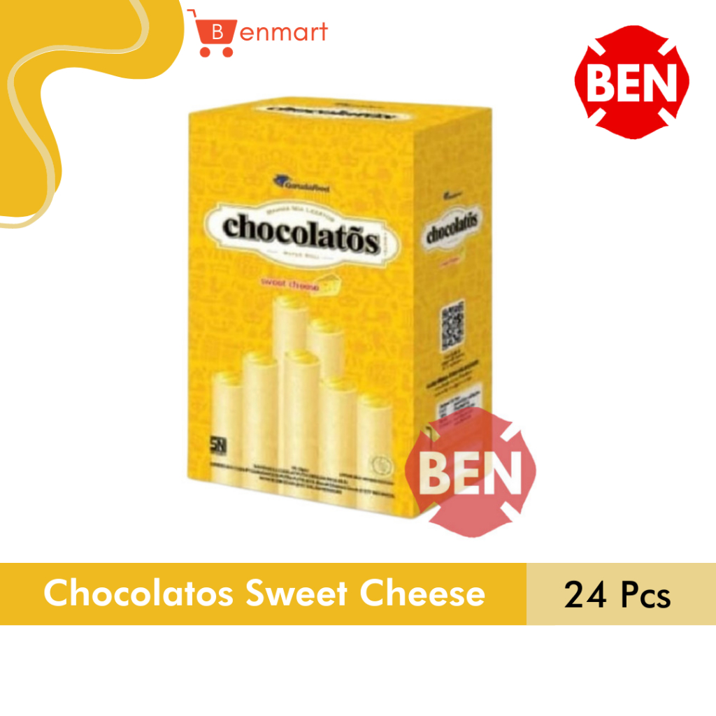 

Chocolatos Sweet Cheese 1 Pak Box 24 Pcs Keju Manis Dus