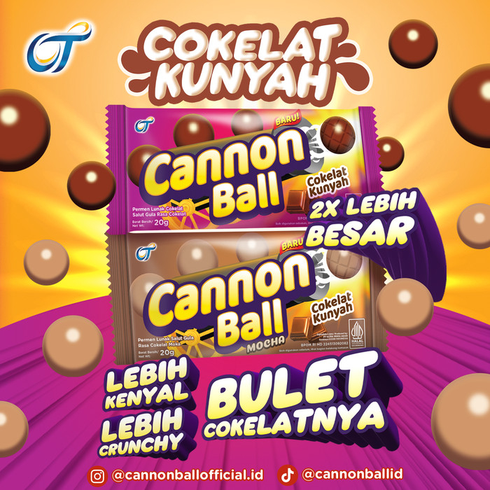 

Cannon Ball Cokeat Kunyah 20gr