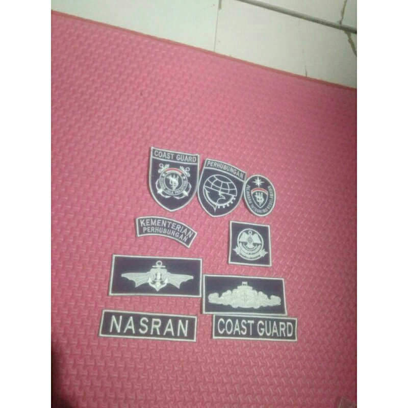 castom bordir coast guard