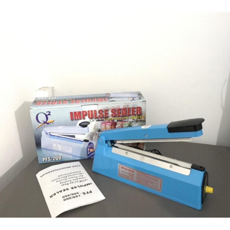 (COD) Impulse Sealler Q2 20 CM / Alat Press Plastik / Alat Perekat Plastik / Las Plastik / Impulse S