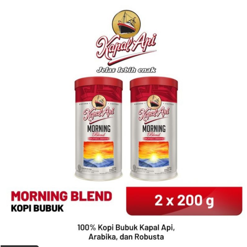 

KAPAL API MORNING BLEND 200GR BUBUK